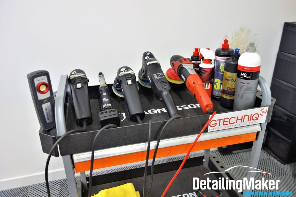 matériel de detailing pour correction