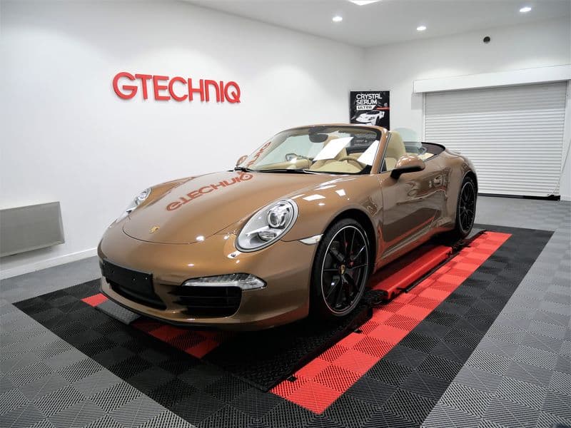 Film protection sur Porsche 991 Carrera S Cabriolet Cognac M8Z_52