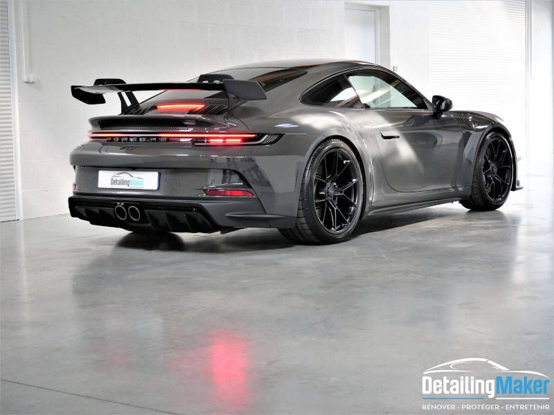 Film protection carrosserie sur Porsche 992 GT3 Slate Grey
