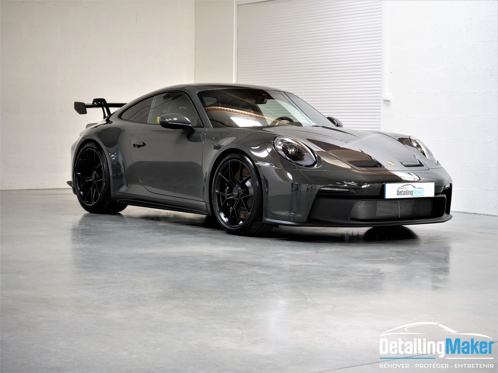film de protection sur Porsche 992 GT3 Slate Grey