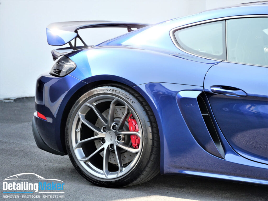 protection carrosserie Porsche 718 Cayman GT4 Bleu Gentiane